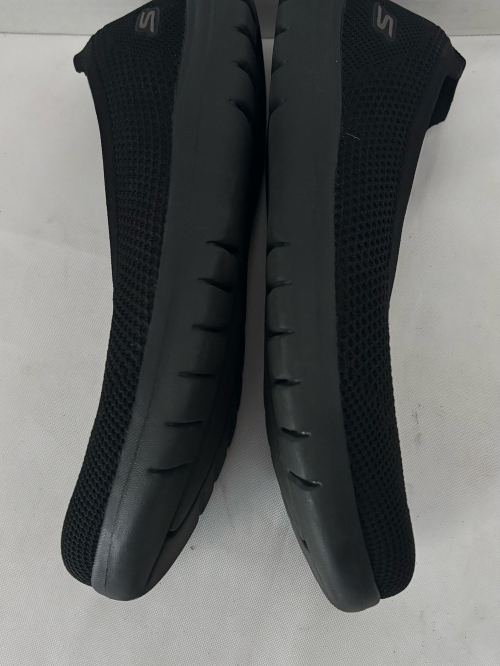 NEW Skechers GOGA  MAT Women's Black Knit Slip-On Hands Free Heel Pillow SZ 10 - Picture 5 of 13
